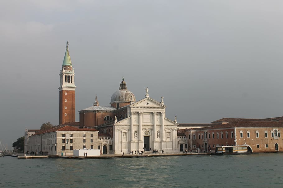venice, channels, grey, giudecca, water, built structure, building exterior HD wallpaper