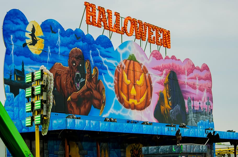 funfair, house, amusement, park, entertainment, family, festival HD wallpaper
