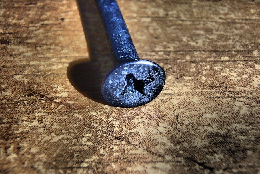 Screw, Nail, Tools, Metal, nailing, nails, building, wood, wood - material HD wallpaper