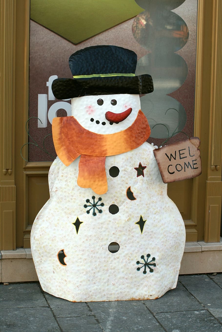 cold, winter, snowman, december, wintery, representation, creativity HD wallpaper