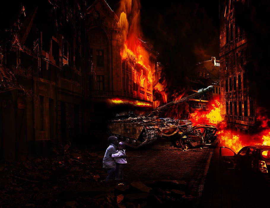 flame, heat, smoke, burnt, coal, war, rebellion, danger, inferno HD wallpaper