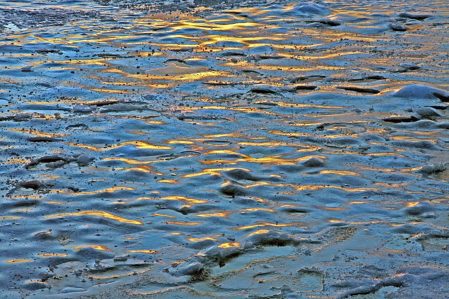 ice, sun, cold, frozen, frost, wintry, water, full frame, no people HD wallpaper