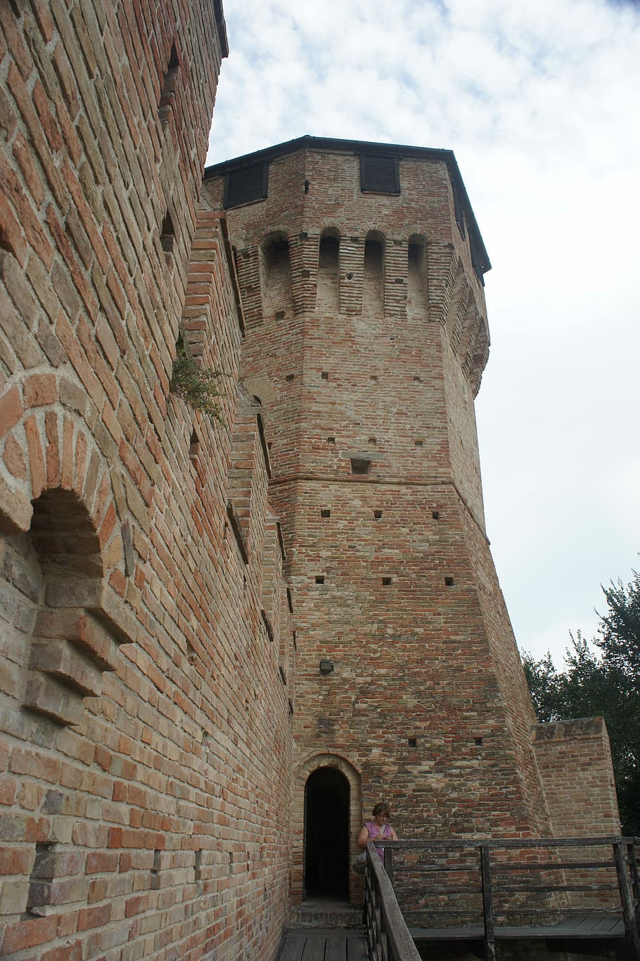 Castle, Gradara, Italy, Rampart, defensive wall, history, architecture, HD wallpaper