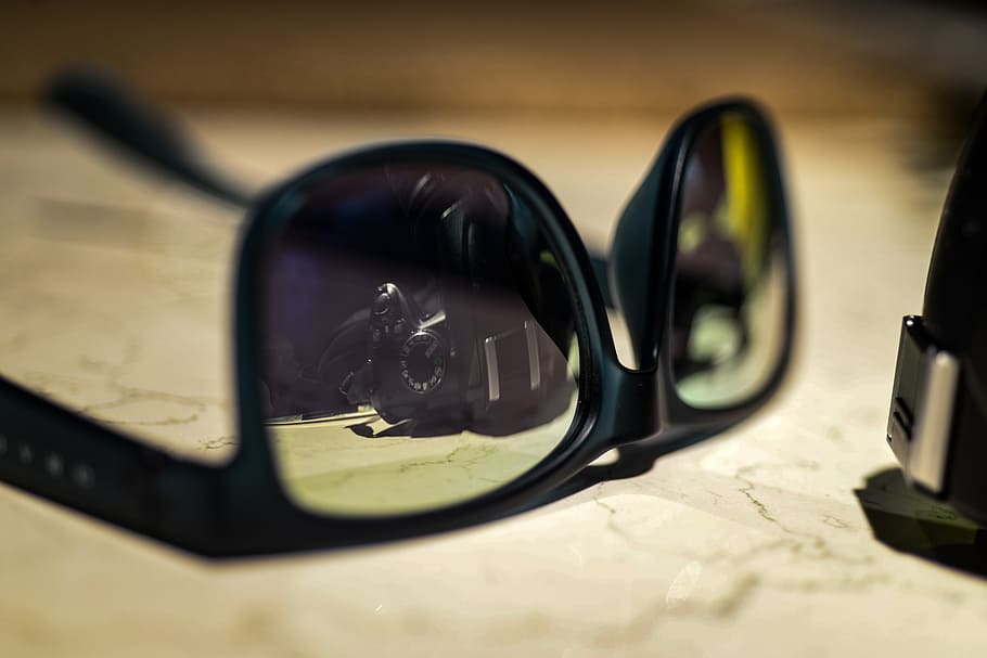 mirror, sunglasses, reflection, camera, photography, fashion HD wallpaper