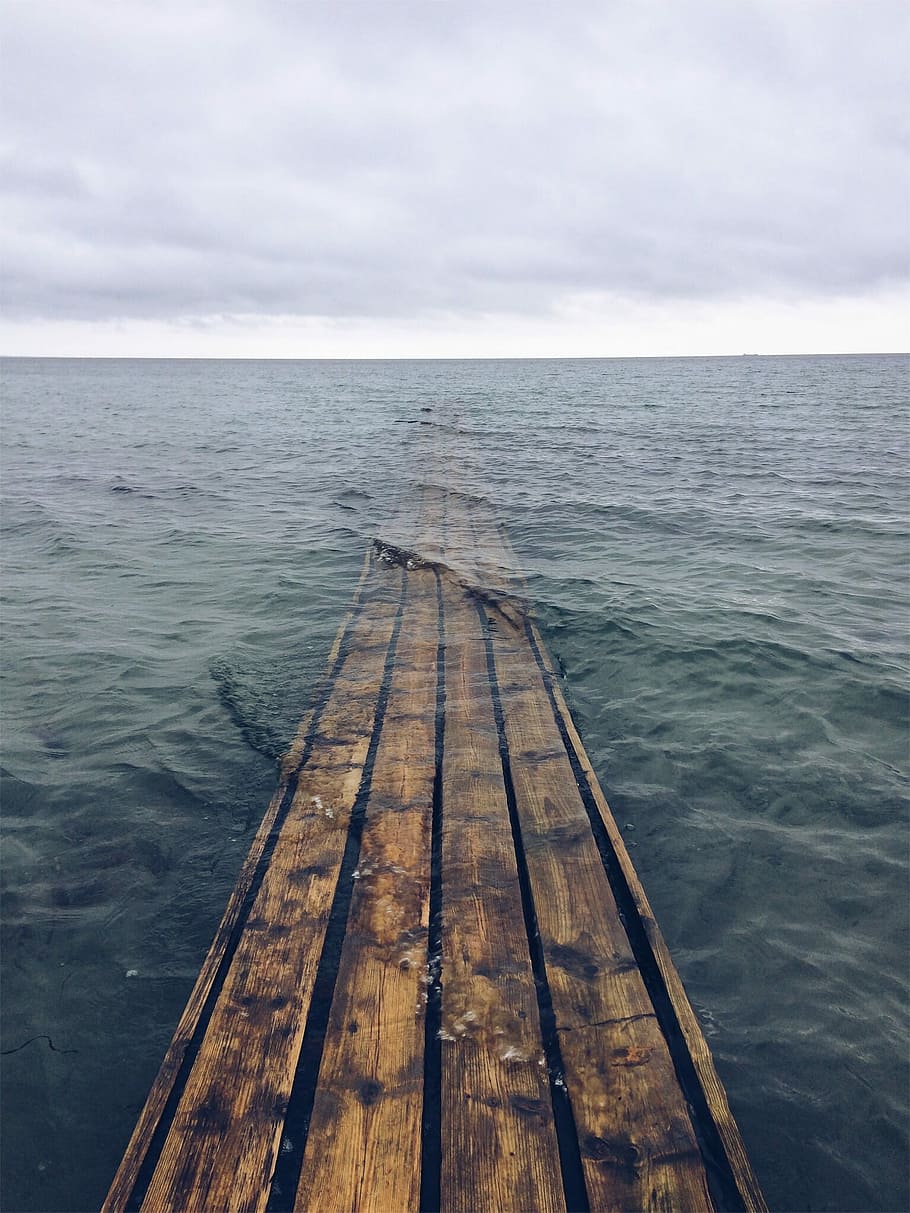 What The Future Holds, brown wooden dock on body of water, jetty HD wallpaper
