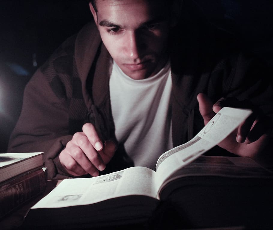 reading, the book, look, science, publication, young adult HD wallpaper