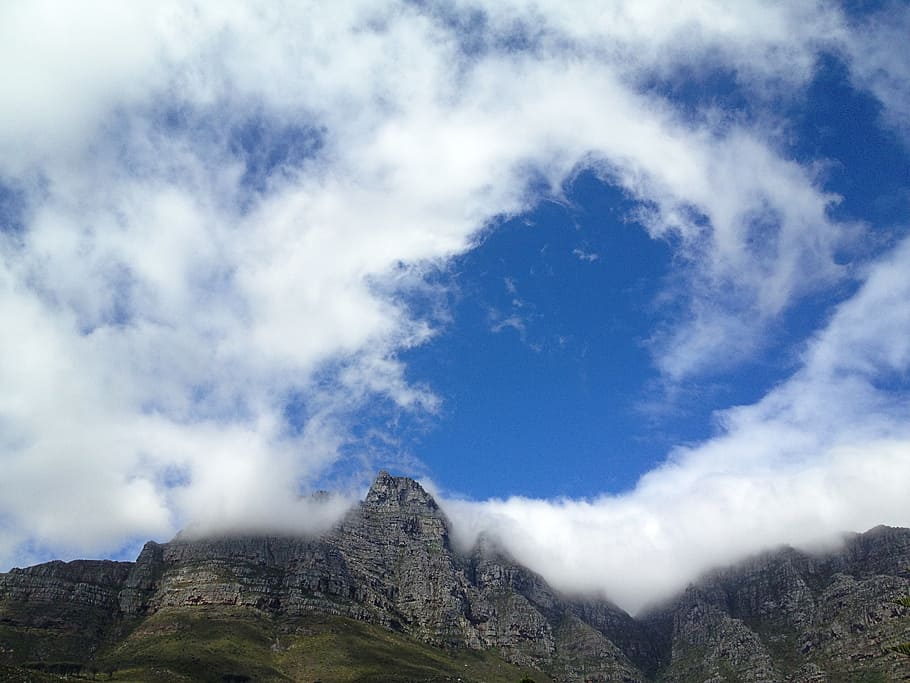 clouds, rock, outdoors, wilderness, landscape, earth, journey HD wallpaper