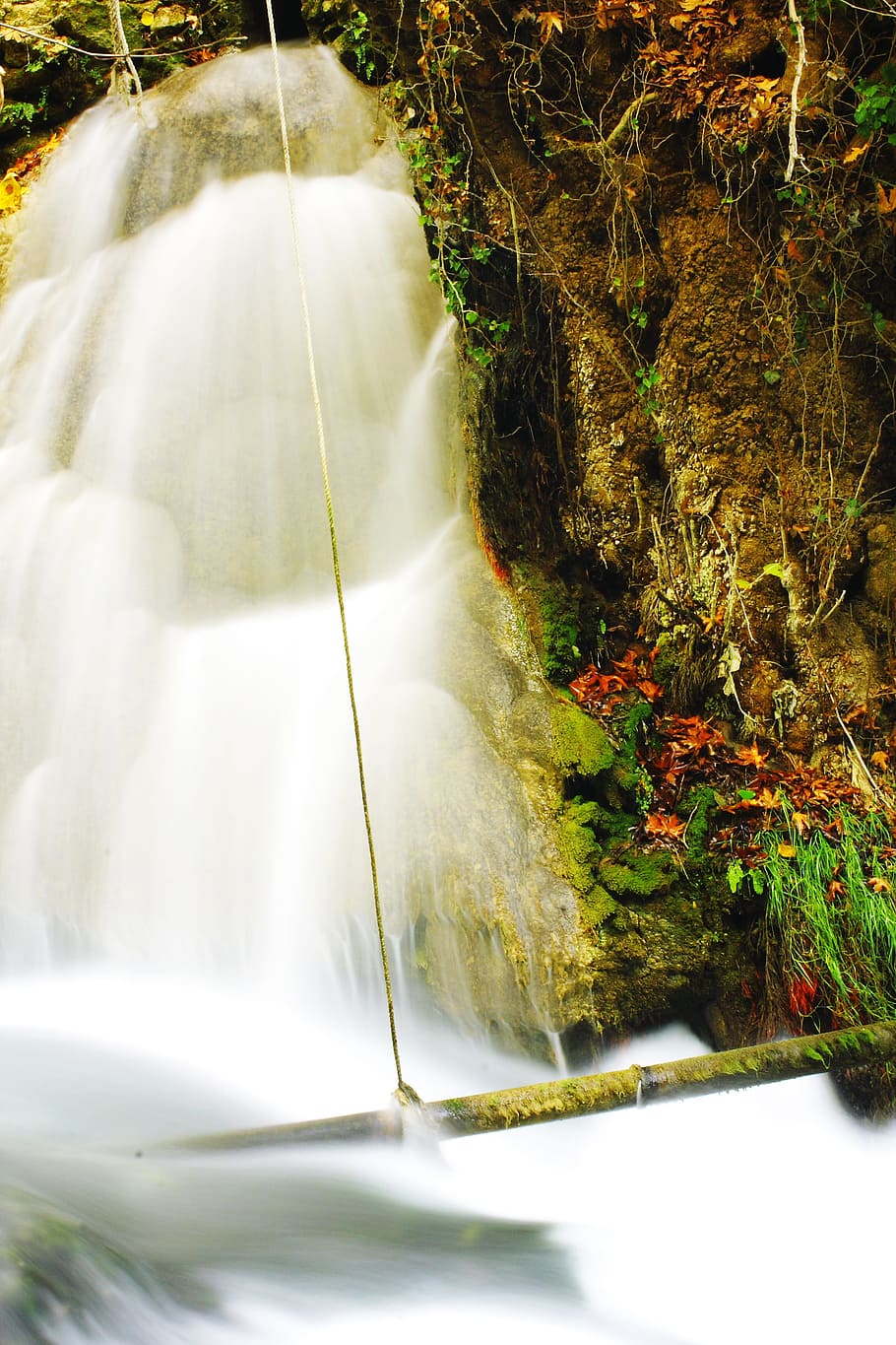 waterfall, river, nature, landscape, green, forest, tree, peace HD wallpaper