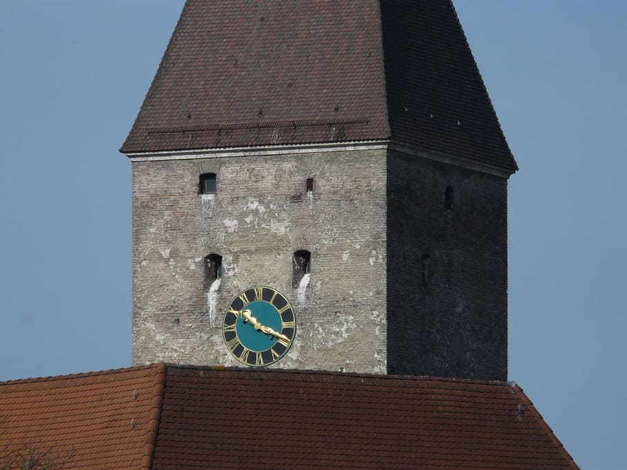 Goose, Tower, Ulm, Pink, Square, goose tower, pink square, building HD wallpaper