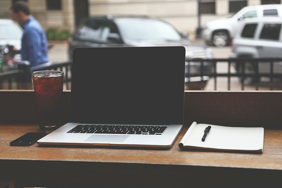 apple, coffee shop, computer, laptop, macbook pro, mockup, notebook HD wallpaper