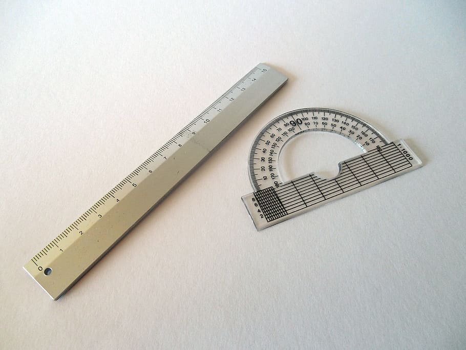 gray ruler, Protractor, Measure, Mathematics, distance, exactly HD wallpaper