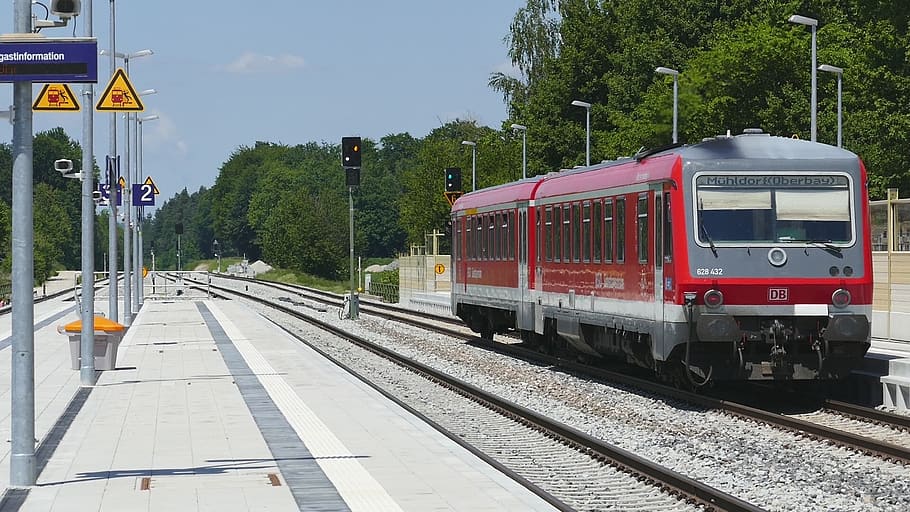 transport system, train, railway, mode of transportation, rail transportation HD wallpaper