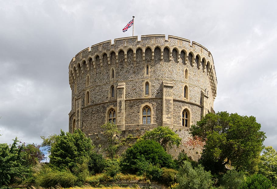 windsor castle, england, tower, royal, king, queen, united kingdom, HD wallpaper