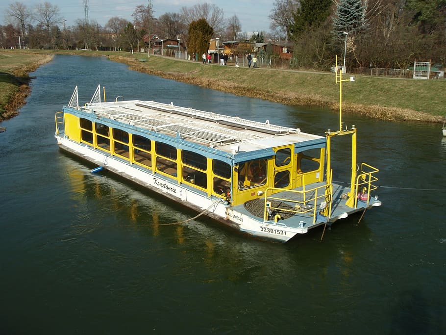ship, river, moravia, transportation, nautical Vessel, mode of Transport HD wallpaper