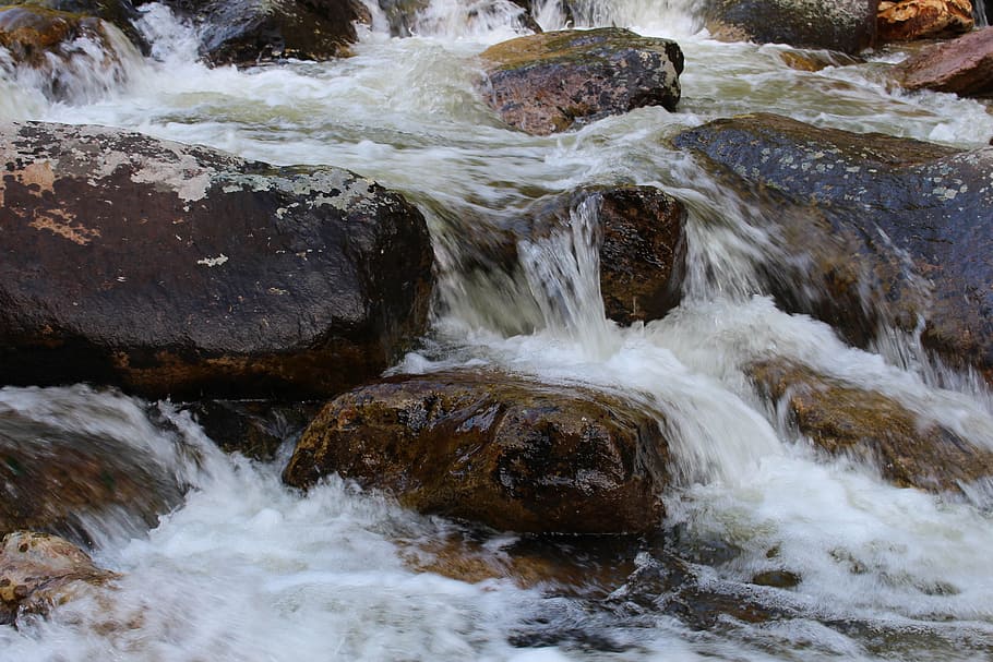 Water, Current, Fall, Cascade, rio, motion, no people, nature HD wallpaper