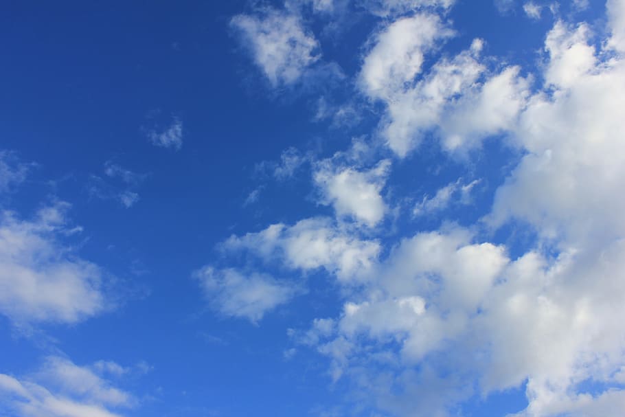 Clouds, White, Sky, Outdoors, blue, scenic, tranquil, stratosphere HD wallpaper