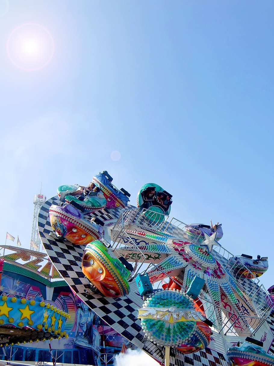carousel, ride, hustle and bustle, fair, year market, folk festival HD wallpaper
