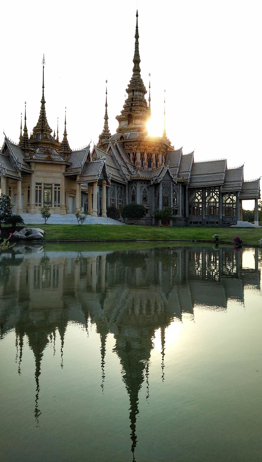 1920x1080px | free download | HD wallpaper: temple, buddhist, sunset ...