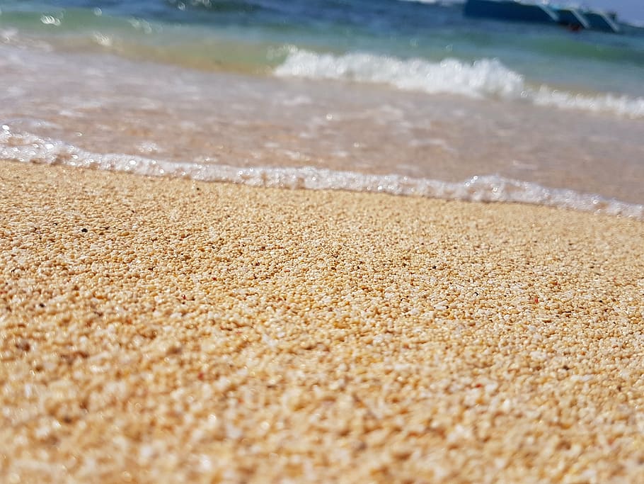 beach, sand, relax, wave, surface, nature, shore, water, sea HD wallpaper