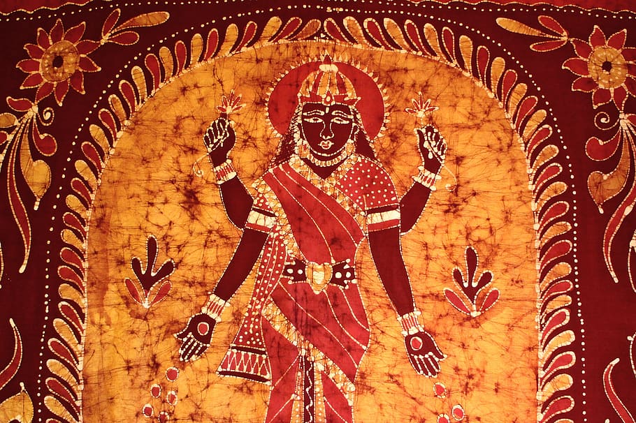 Hindu deity tapestry, Hinduism, Gods, goddesses, hindu goddess, HD wallpaper