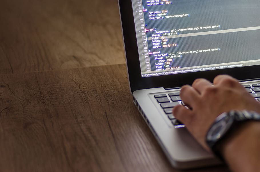 hand, laptop, working, typing, data, keyboard, programmer, screen HD wallpaper