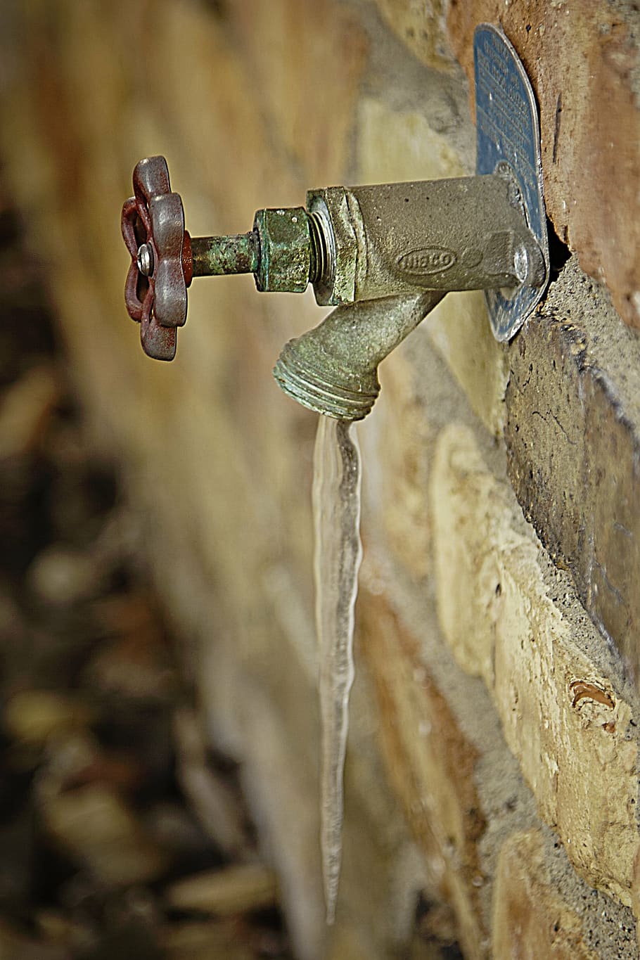 frozen, ice, cold, winter drip, faucet, spigot, frost, water HD wallpaper