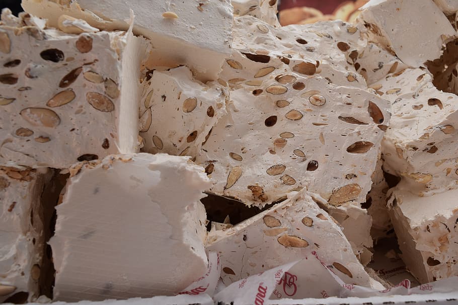 sliced cheese, nougat, confection, sweets, candy, full frame HD wallpaper