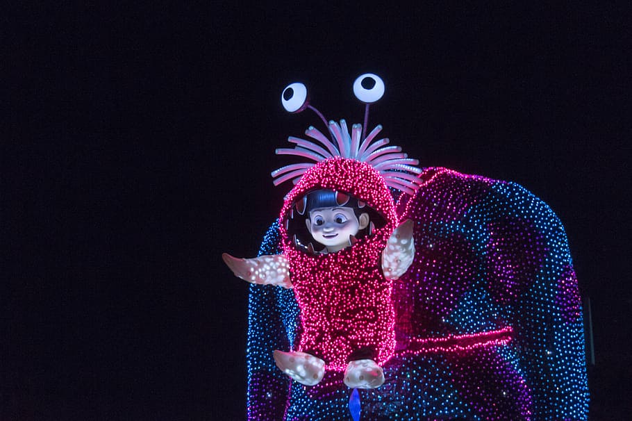 lighted Monsters Inc. Boo mascot, monster's inc, disney, japan