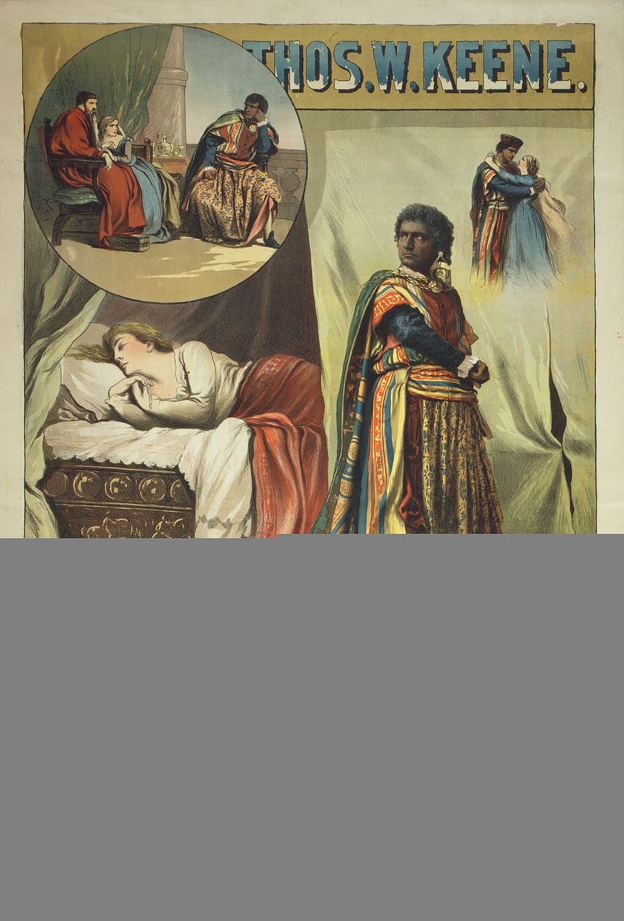 william shakespeare, othello, poster, 1884, representation, HD wallpaper