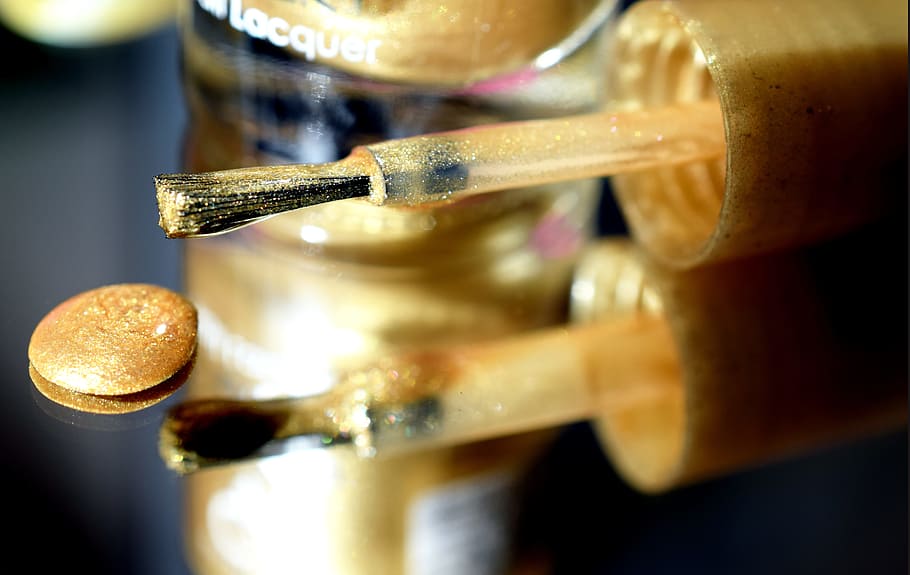 lacquer, manicure, golden, beautiful, food and drink, alcohol HD wallpaper