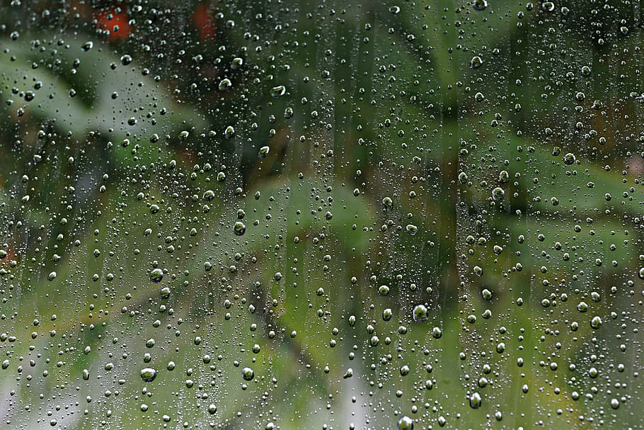 rain, raindrops, windowpane, droplets, liquid, water, wet, reflection HD wallpaper