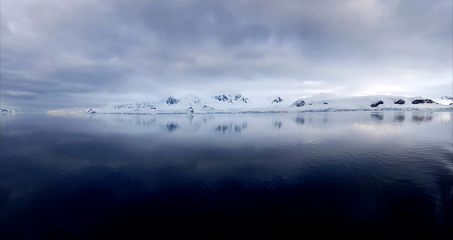 Photo Shot of Blue Body of Water, calm, calm waters, clouds, cold HD wallpaper