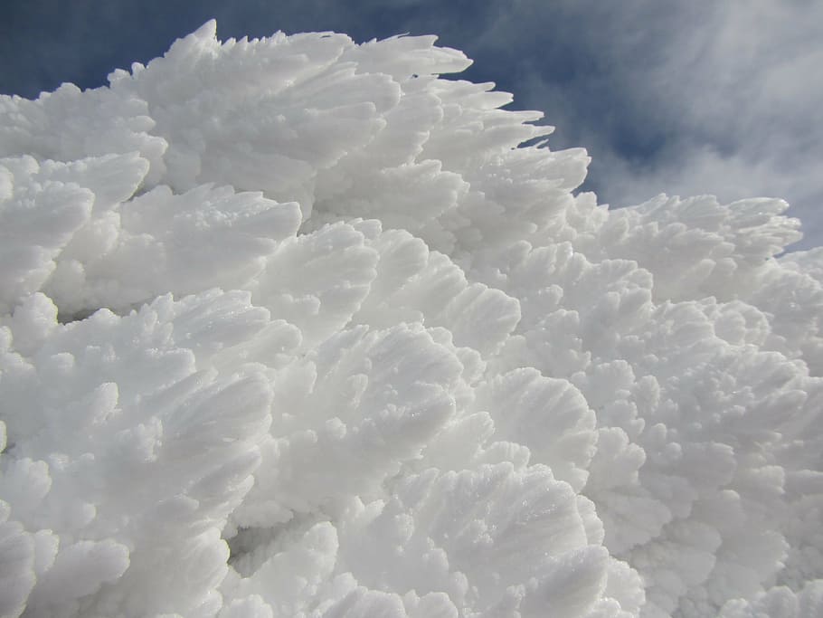 snow, winter, ice, flakes, cloud - sky, beauty in nature, tranquility HD wallpaper