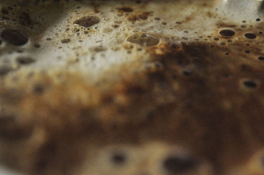 coffee foam, macro, bubbles, caffeine, hot, cappuccino, white HD wallpaper