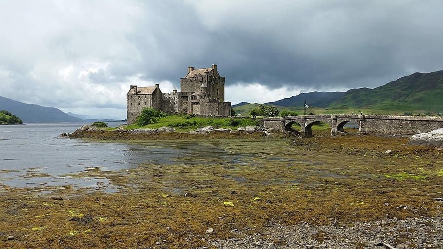 Castle, Scotland, Landmark, Tourism, historic, building, scottish, HD wallpaper