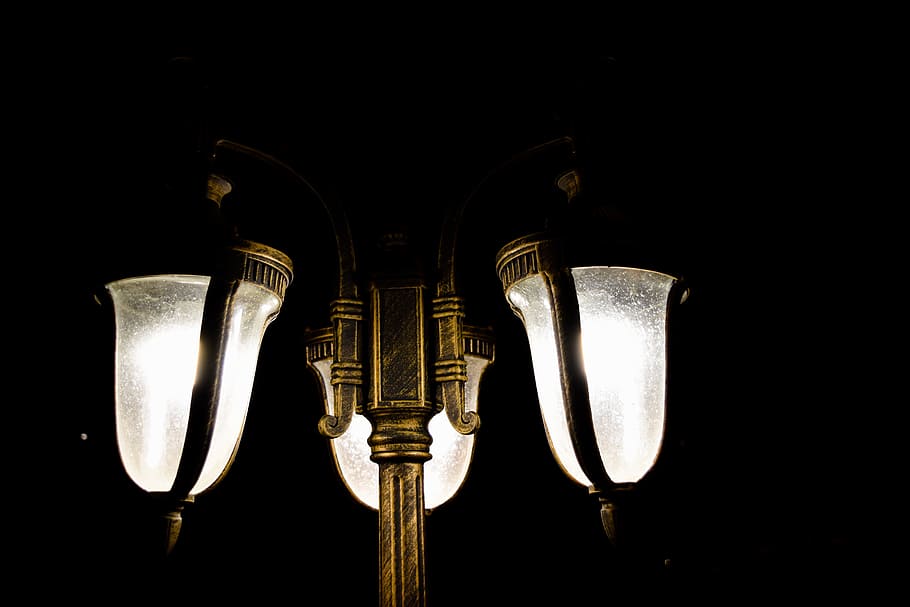 Evening, Electric, Darkness, Night, lights, vintage, illuminated HD wallpaper