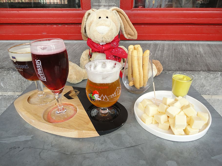 beer, cheese, tasting, belgium, bruges, hase pauli, food, jause HD wallpaper