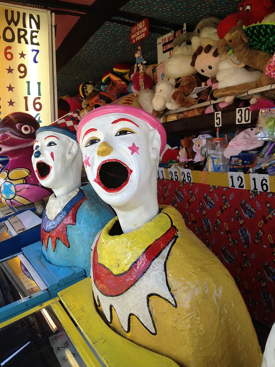 clown, face, game, circus, ballgame, australia, carnival, mouth, HD wallpaper