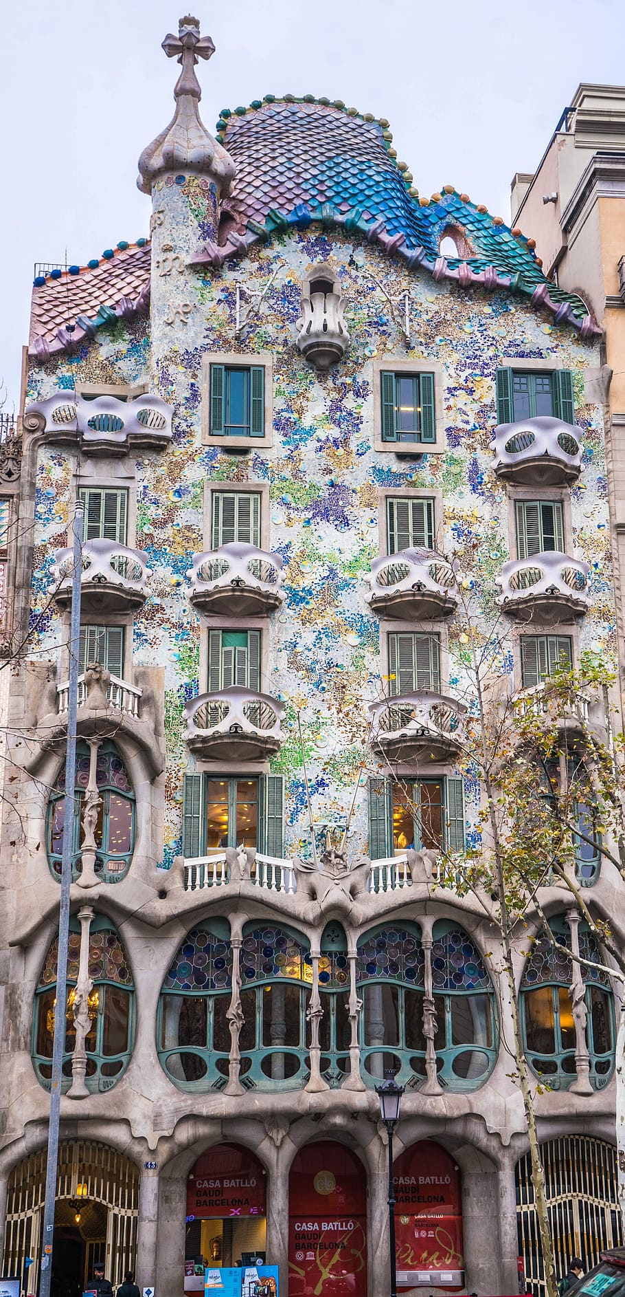 Gaudi, House, Spain, Europe, Building, barcelona, catalonia, HD wallpaper