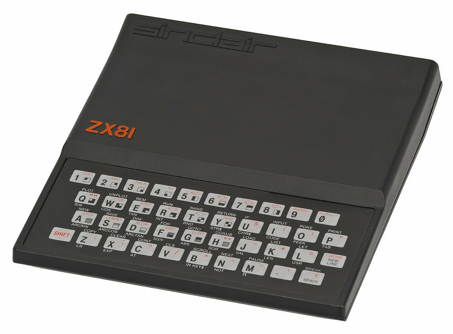 black Sinclair ZX81 keyboard, video game console, play, toy, computer game, HD wallpaper