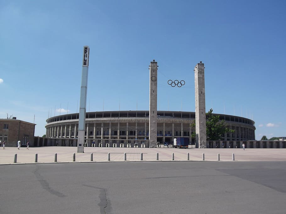olympic stadium, olympiad, berlin, sport, sports, olympic games, HD wallpaper