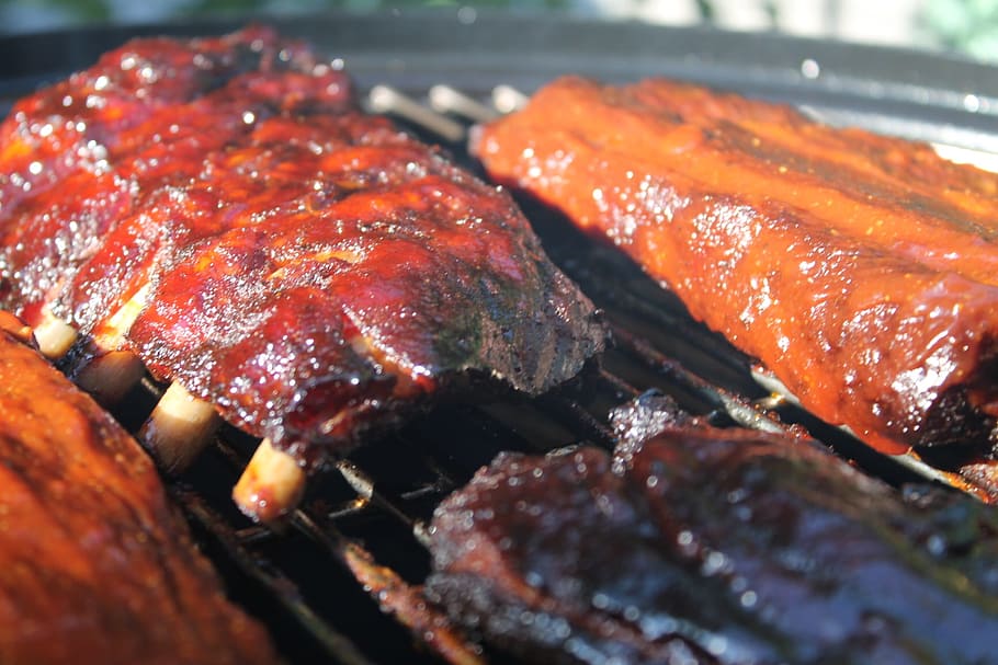 bbq, eat, meat, grill, barbecue, delicious, grilled meats, party HD wallpaper