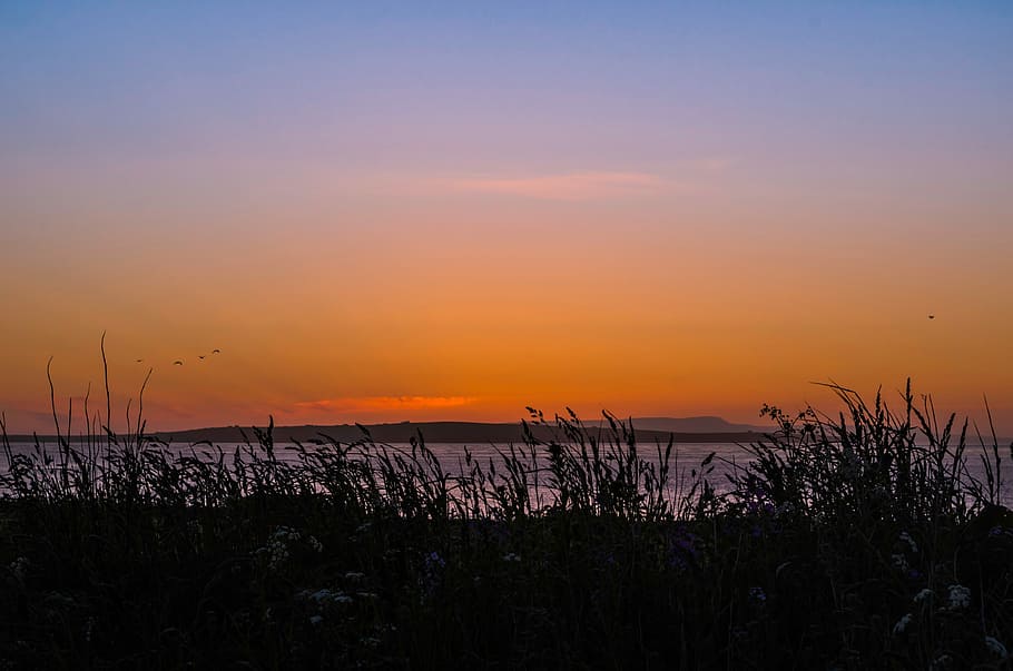Sunset, Evening, sky, evening sky, abendstimmung, afterglow HD wallpaper