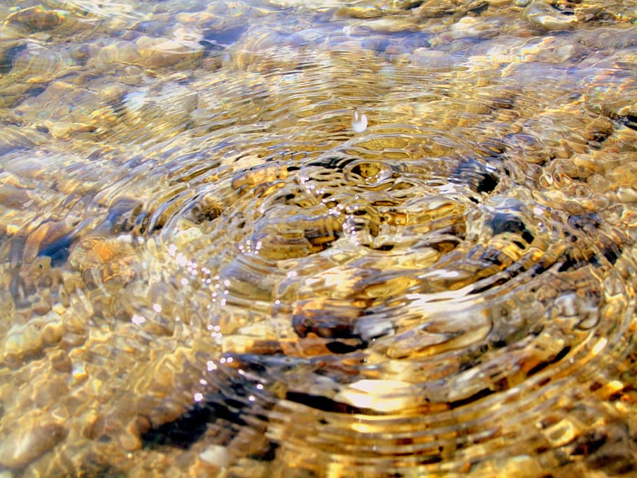 water, drop, stone, macro, nature, drops, water-drop, drops of water HD wallpaper