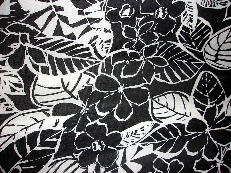 Flowers, Design, Pattern, black and white, floral, drawing HD wallpaper
