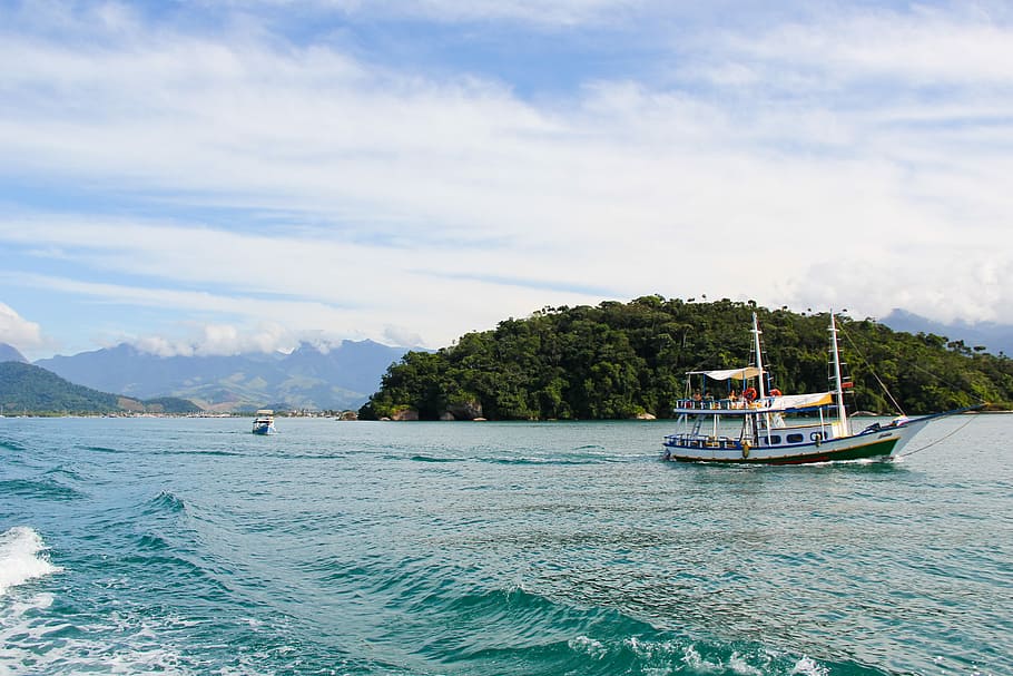 beach, mar, boat, sol, ship, tourism, travel, cockboat, tranquility HD wallpaper