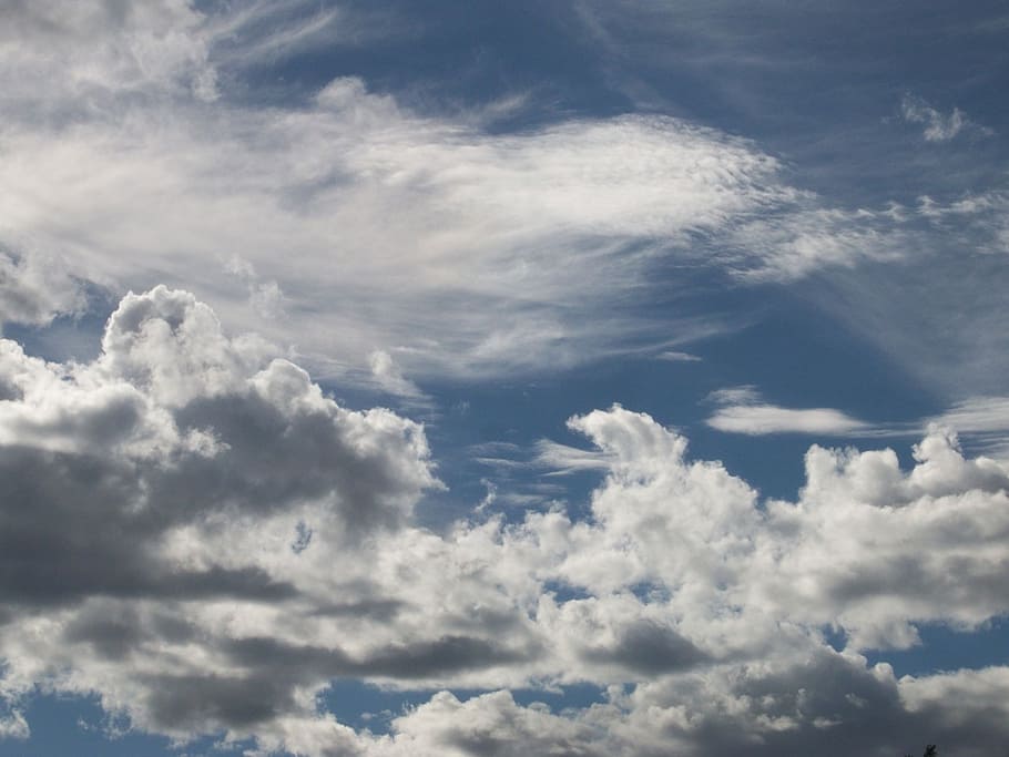 sky, clouds, cloudscape, day, daylight, space, weather, air HD wallpaper