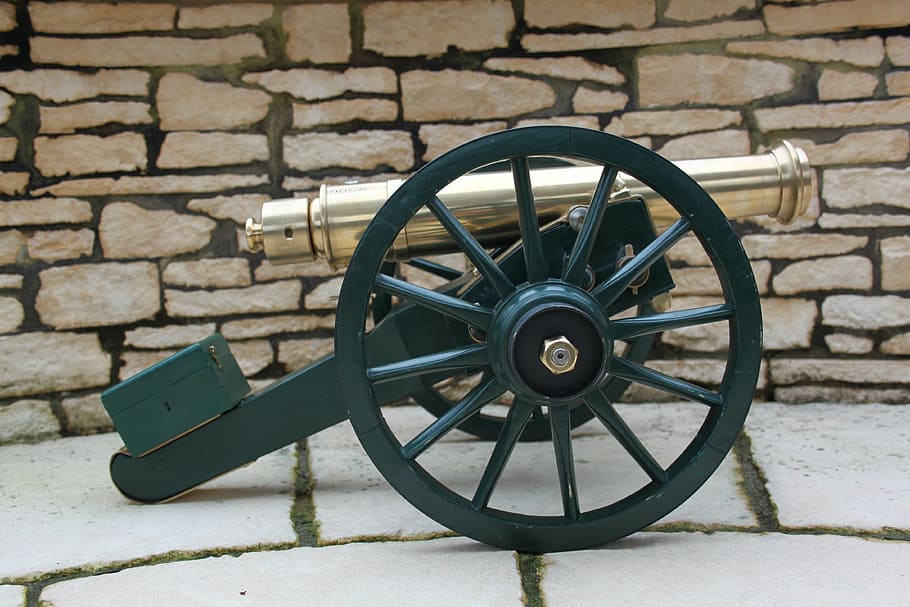 gun, model, miniature cannon, model gun, muzzleloader, wheel