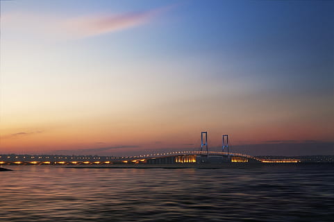 surabaya, bridge, suramadu, sky, java, madura, photo, royalty HD wallpaper
