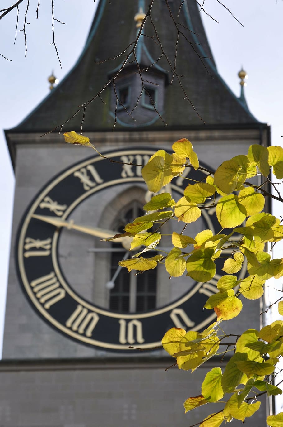 clocktower, zurich, switzerland, europe, swiss, ancient, skyline HD wallpaper